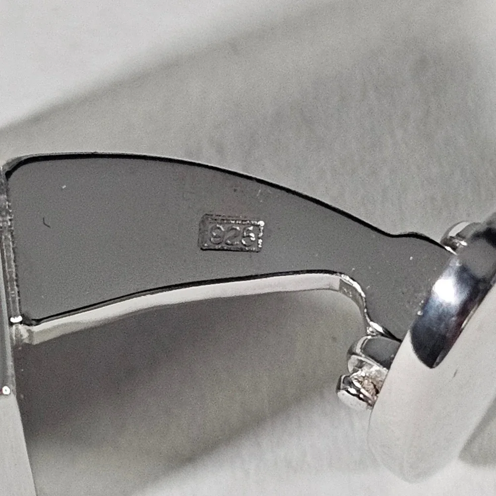 Jan Leslie Cufflinks Mens OS Silver Sterling 925 Square Geometric Celtic Knot